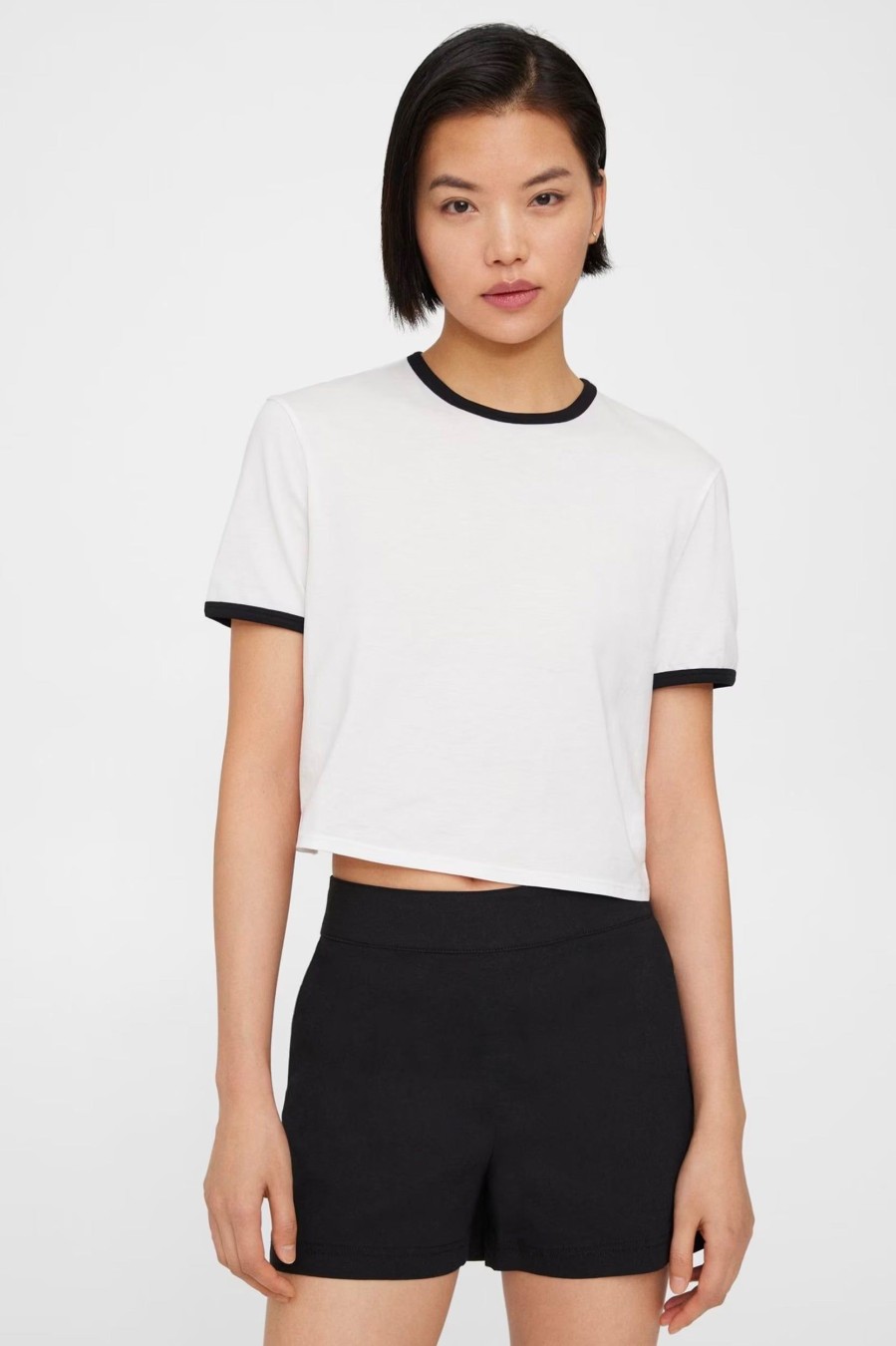 Tops And Shirts Theory | Ringer Tee In White