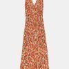 Dresses RIXO | Sardine Dress In Spring Tulip Red Multi