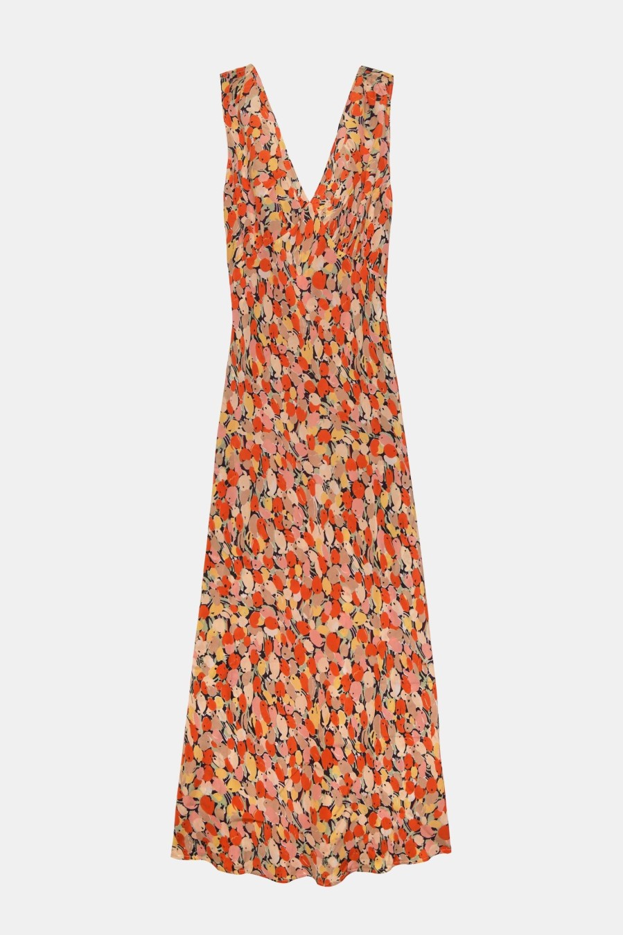 Dresses RIXO | Sardine Dress In Spring Tulip Red Multi