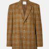 Coats And Jackets Tibi | Hopper Plaid Dennis Blazer Multi